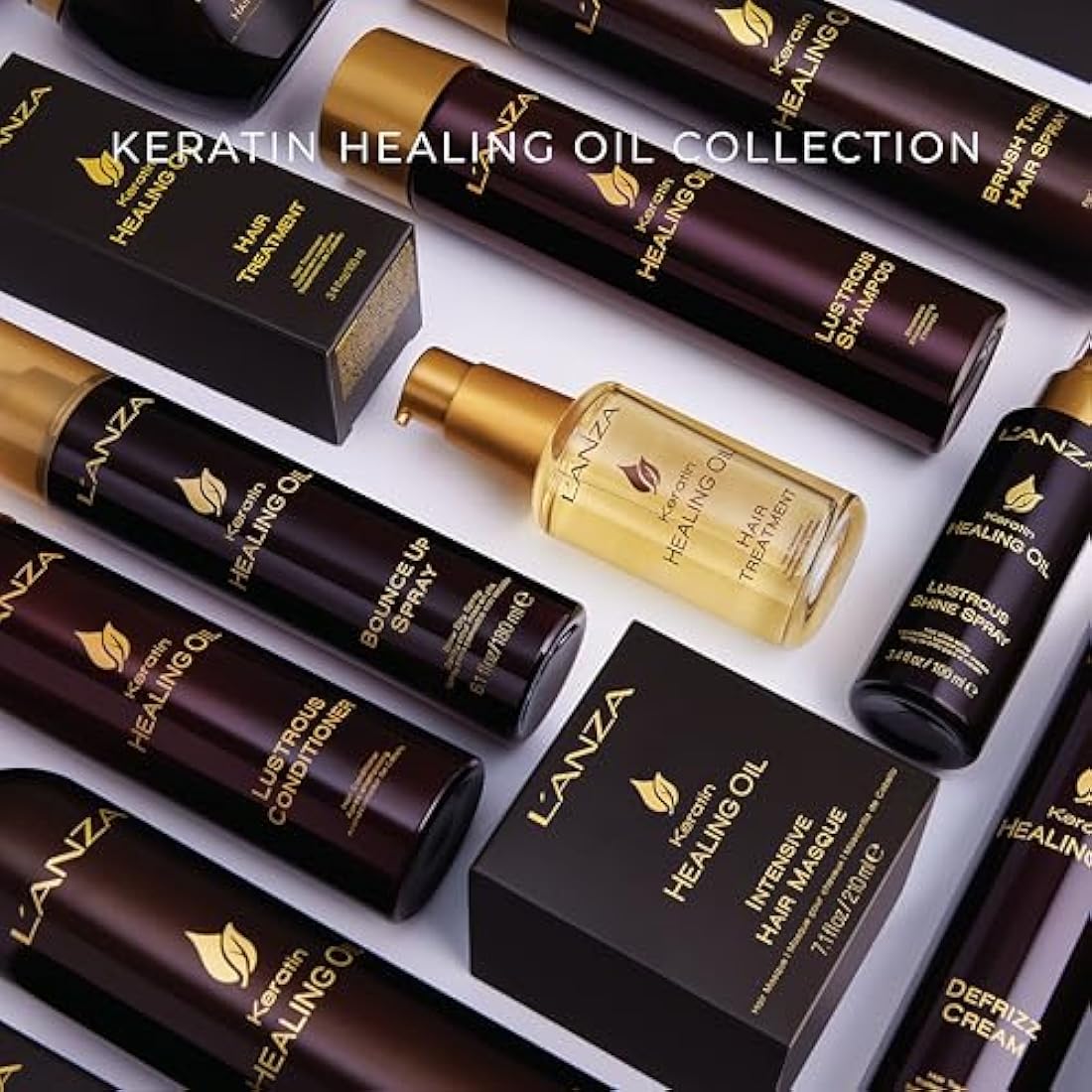 L'ANZA Keratin Healing Oil Lustrous Shampoo for Damaged Hair - Nourishes, Repairs, and Boosts Hair Shine and Strength for a Perfect Silky Look, Sulfate-free, Paraben-free, Gluten-free (950ml)