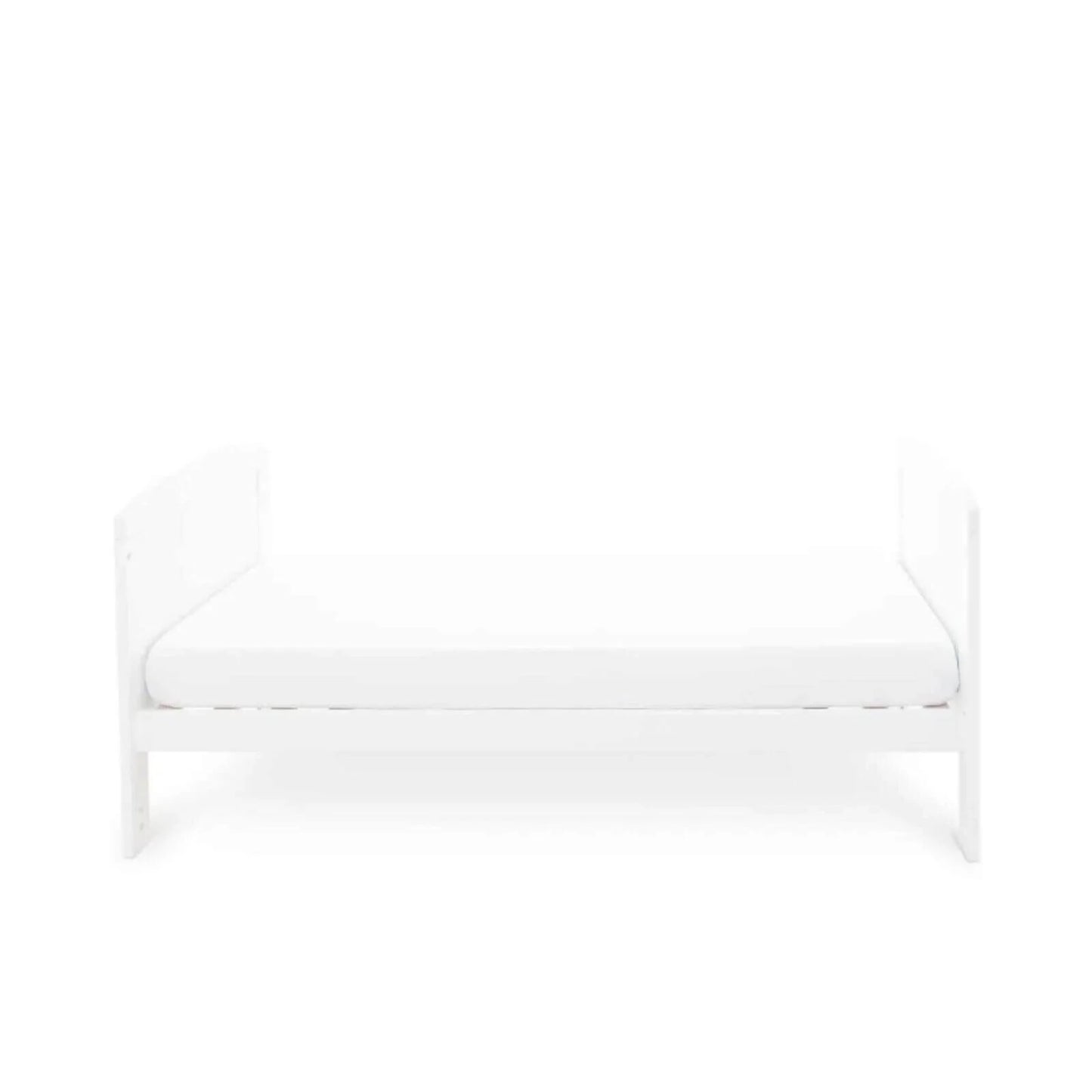 Ickle Bubba Coleby Classic Cot Bed White - Premium Sprung Mattress