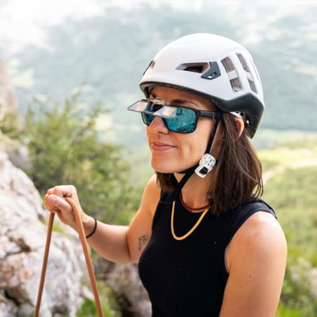YandY ClipUp Belay Glasses Clip-On for use with Traditional Glasses or Sunglasses