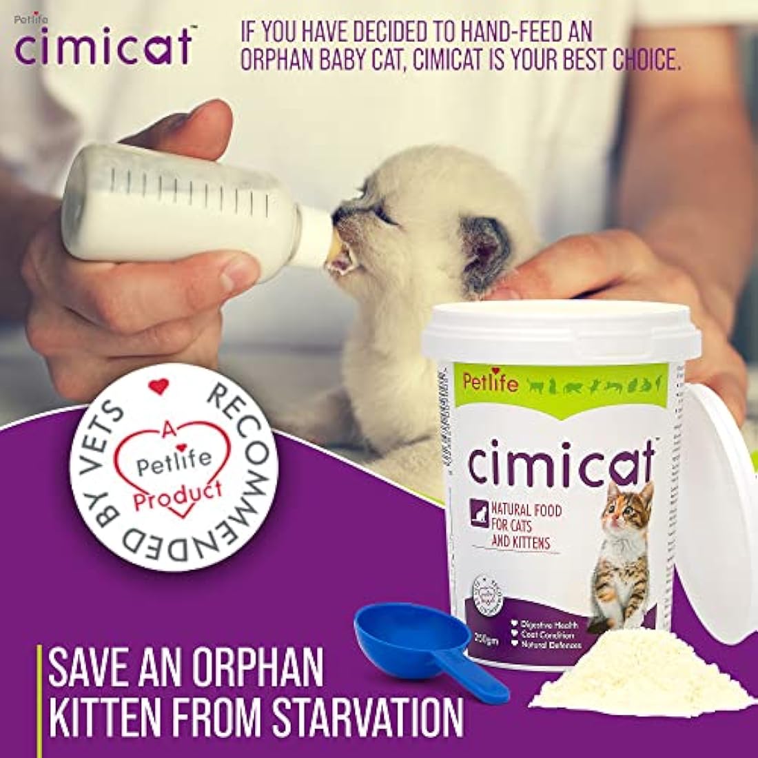 Petlife Cimicat Milk Substitute for Cats, 250 g