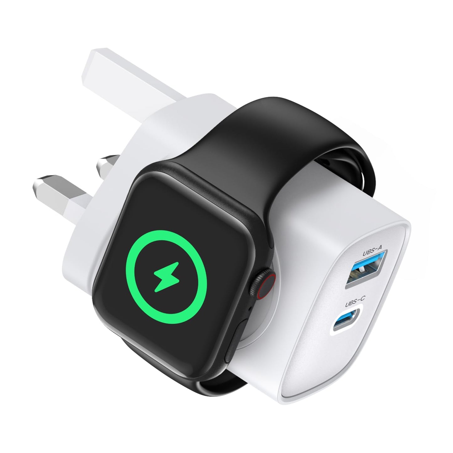 for Apple Watch Charger with 20W USB C Plug, 3 in 1 PD Fast Charger, UK Plug for iWatch s11/10/9/8/7/SE/Ultra 3/2/1 Series, for iPhone 17/16/15/14/13