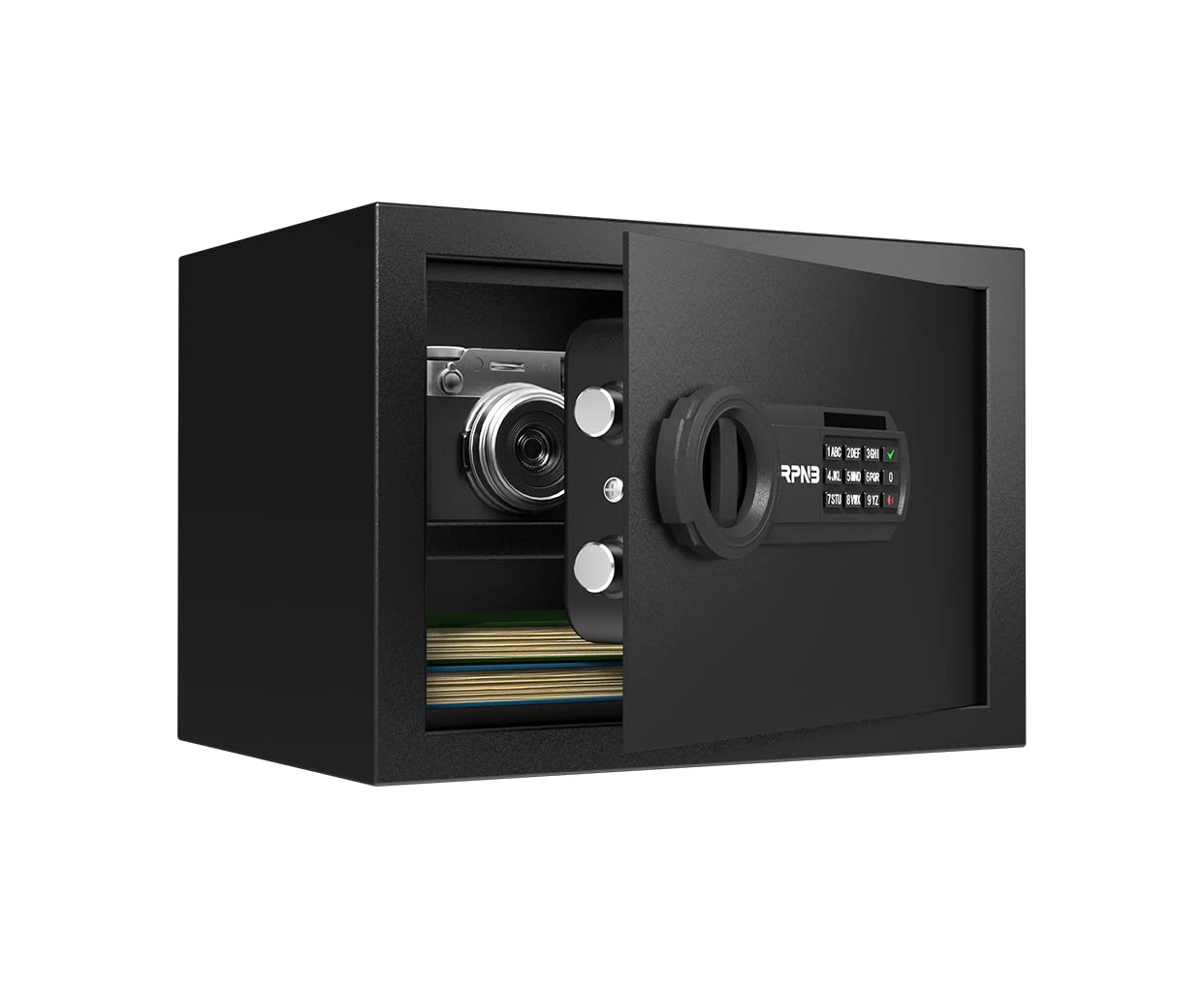 RPNB Deluxe Safe and Lock Box, Money Box, Digital Keypad Safe Box, Perfect for Home Office Hotel Business Jewelry Cash Use Storage,14L