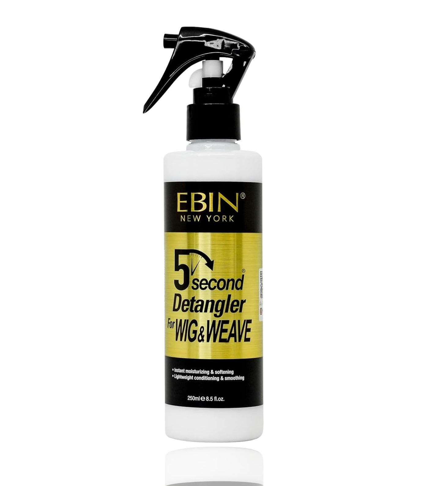 EBIN NEW YORK 5 Second Detangler Wig and Weave | Conditioning Detangling Spray for Human and Synthetic Hair | Tangle-Free Lightweight Shine and
