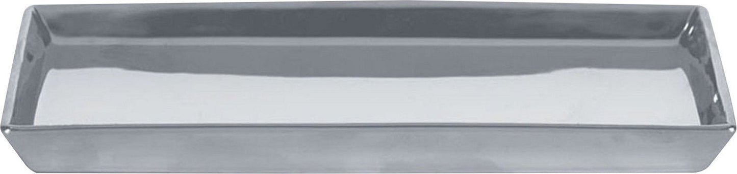 Kleine Wolke "Glamour" Bathroom Dish in Silver Porcelain # 5065 124 885
