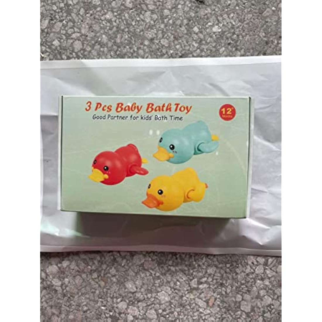 BelleStyle Baby Bath Toys, Bathtub Toys, Wind Up Paddling Pool Toys Set, Floating Swimming Ducks for Boys Girls 1 2 3 Years Old, Baby Shower Bathtime Fun Water Toys Pack of 3