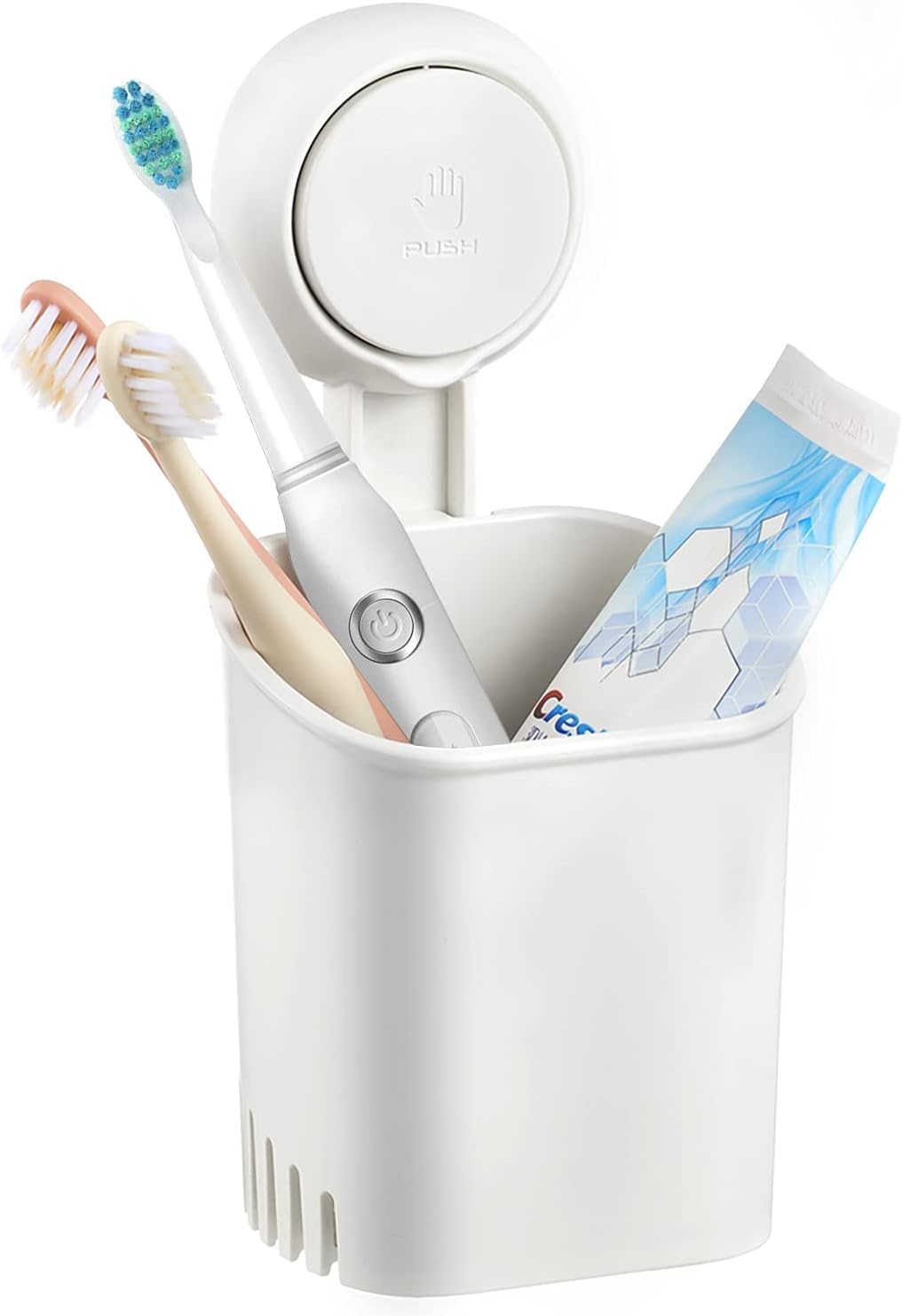 ilikable Suction Cup Toothbrush Holder Bathroom No Drill Razor Holder Removable Storage Suction Holder Tooth Brush Organiser Plastic for Electric