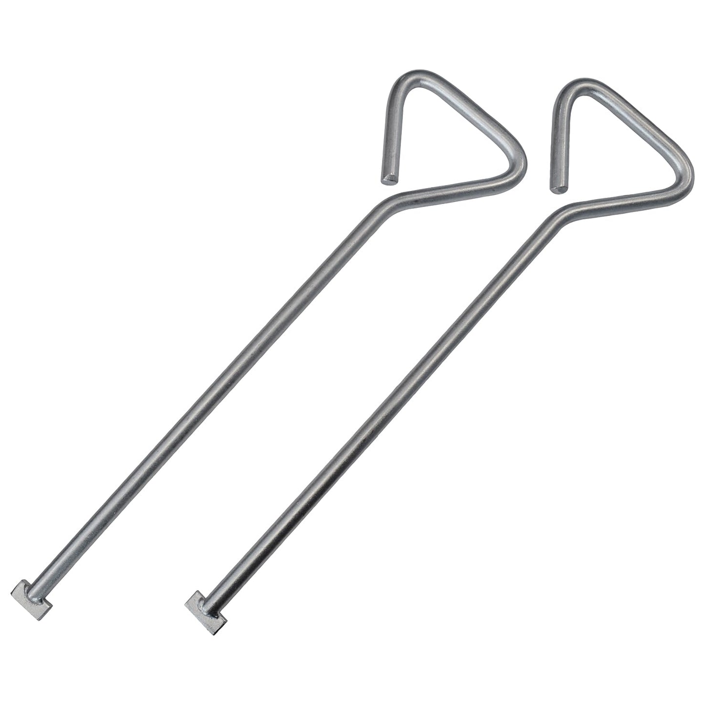 Faithfull Manhole Keys (Pair), T Shape End, Heavy-Duty Zinc Plated - 520mm