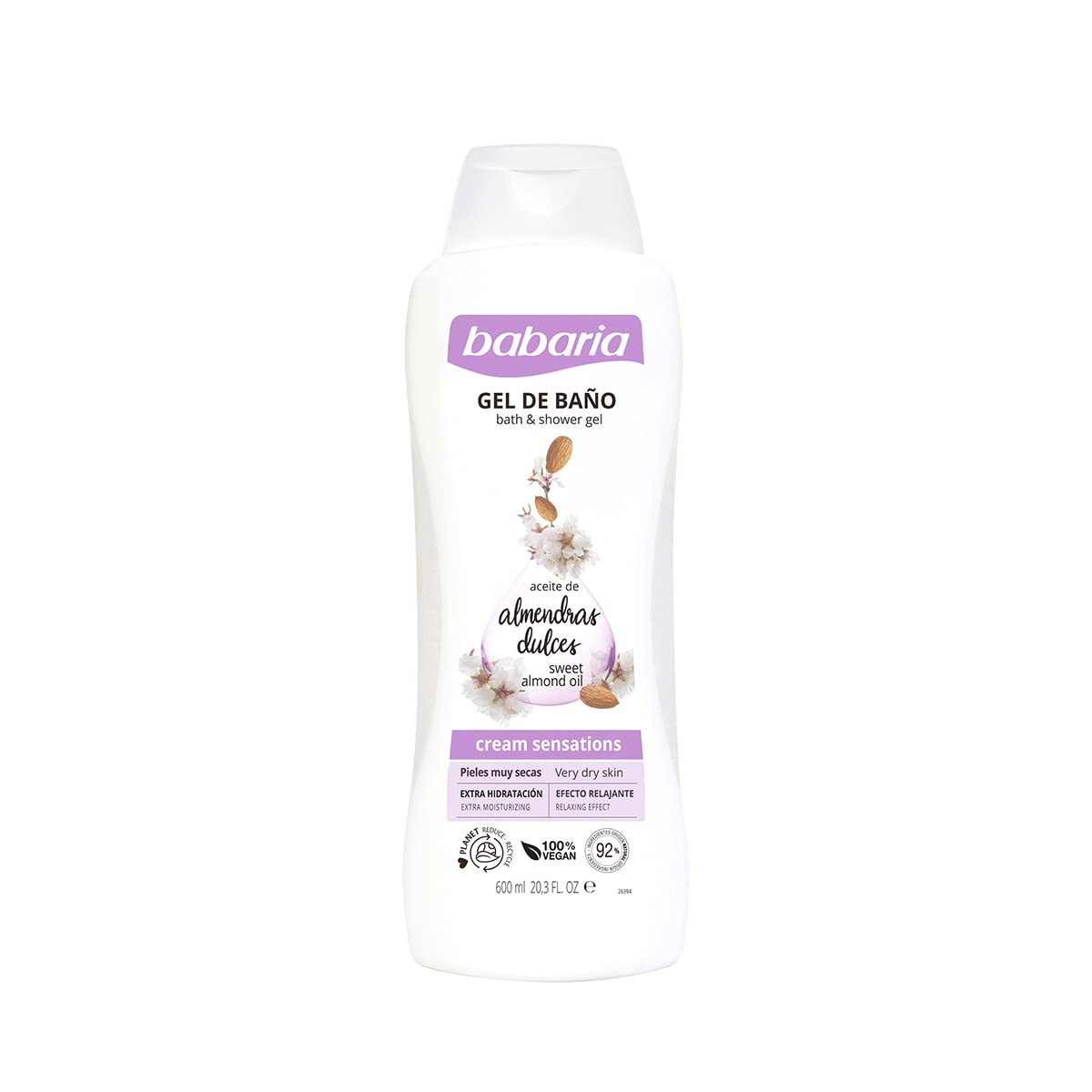 Babaria Gel de Ba?o con aceite de Almendras - 600 ml
