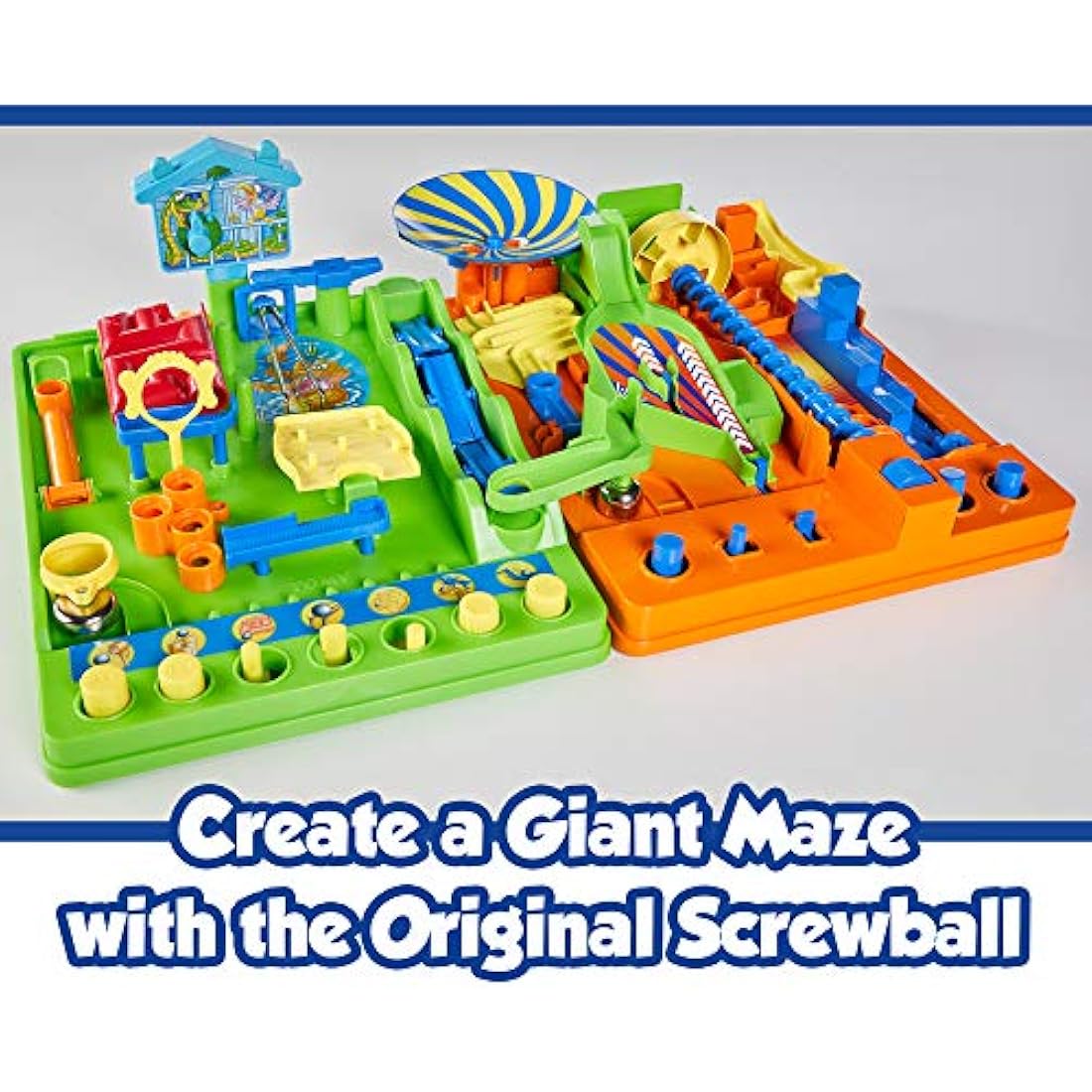 TOMY Screwball Scramble Level 2 Retro Children's Preschool Action Board Game, Puzzle Family Game, Kids Game For 5, 6, 7, 8 & 9 Year Old Boys & Girls