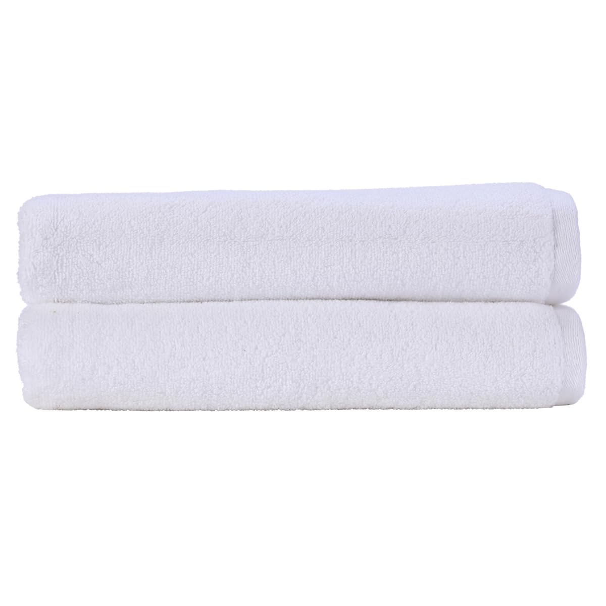 Christy Cirrus Lightweight Bath Sheets | Set of 2 Extra Large Towels | Super Soft and Fluffy | Quick Dry Bathroom Shower Towels | 100% Cotton | White
