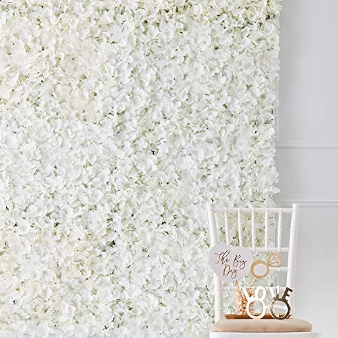 Ginger Ray White Flower Wall Decoration Tile Party Wedding Backdrop
