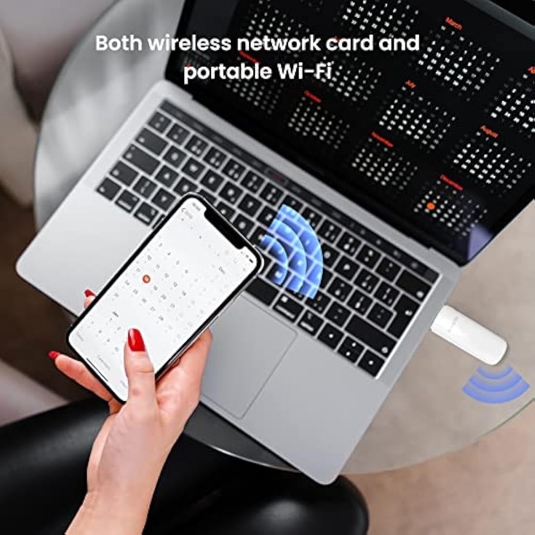 Tenda AX1800 Wi-Fi 6 Dongle – USB 3.0 Wi-Fi Adapter – Dual Band MU-MIMO 1800Mbps for PC/Desktop/Laptop – Supports Windows 11 & 10 ONLY (U18)