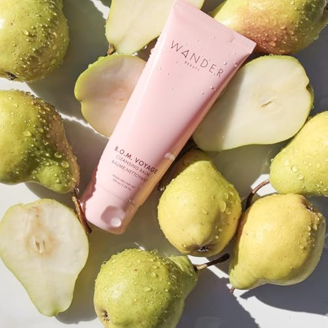 Wander Beauty B.O.M Voyage Cleansing Balm - Melt Away Cleanser and Makeup Remover for Eyes & Face - Cleansing Balm Makeup Remover - Nourishing Face Wash - Transforming Balm to Oil to Milk Cleanser