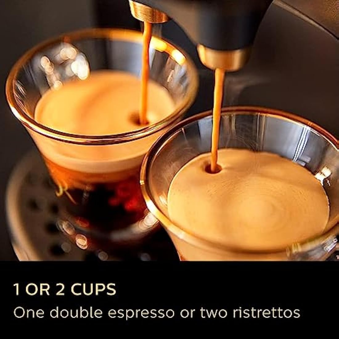 L'OR BARISTA Original Latte Coffee Capsule Machine & Milk Frother by Philips, for Double or Single Capsule, Black (LM8014/60)