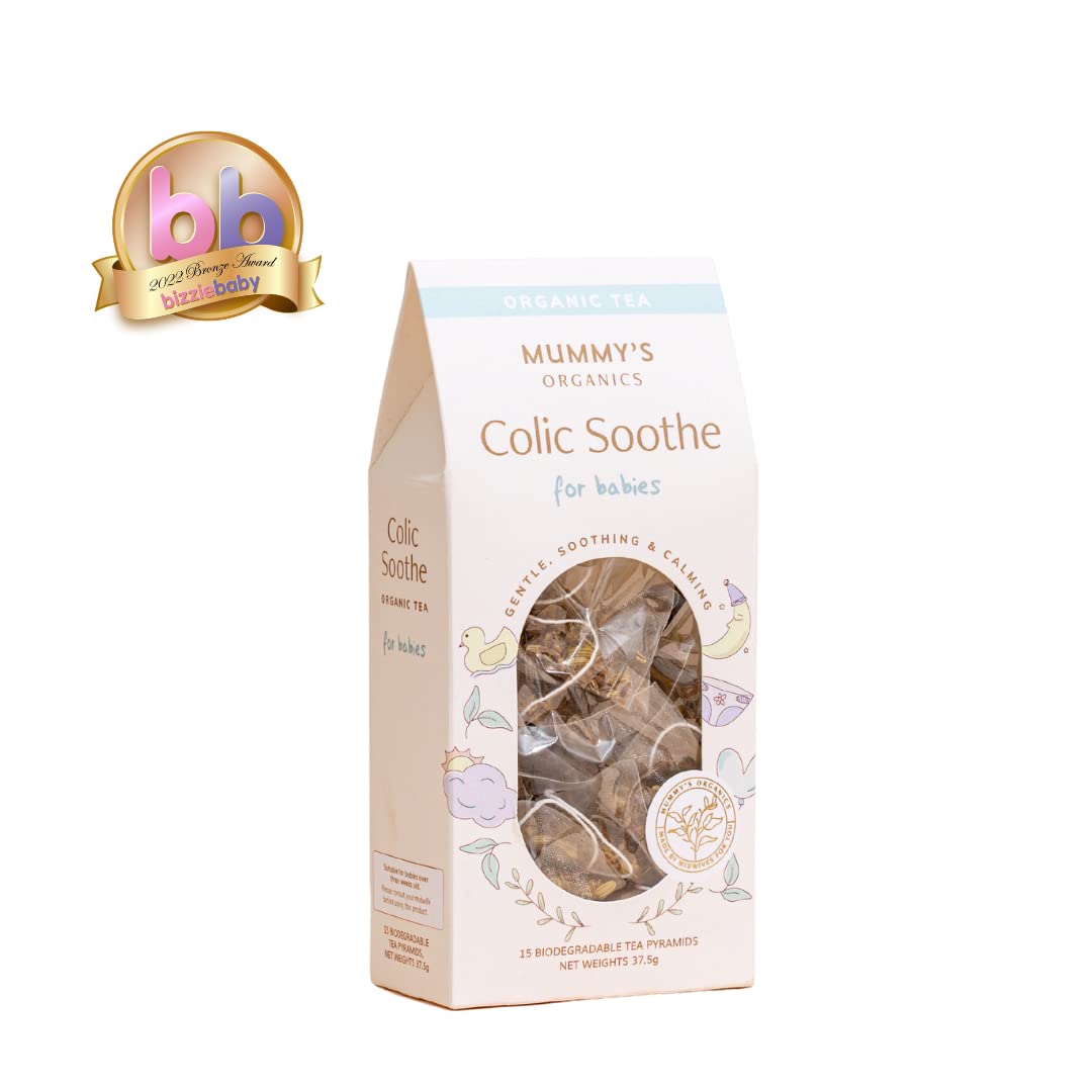 Colic Soothe - Organic Tea For Babies |15 Biodegradable & Non-GMO Tea Pyramids | Natural Remedy For Calming Colic, Reflux & Gas Relief | Herbal Tea