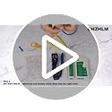 CHZHLM Rj45 Crimp Tool Kit Pass Through Crimping Tool Crimper Cutter for Cat6 Cat5 Cat5e with 50PCS Connectors Mini Wire Stripper Cable Tester and Plier