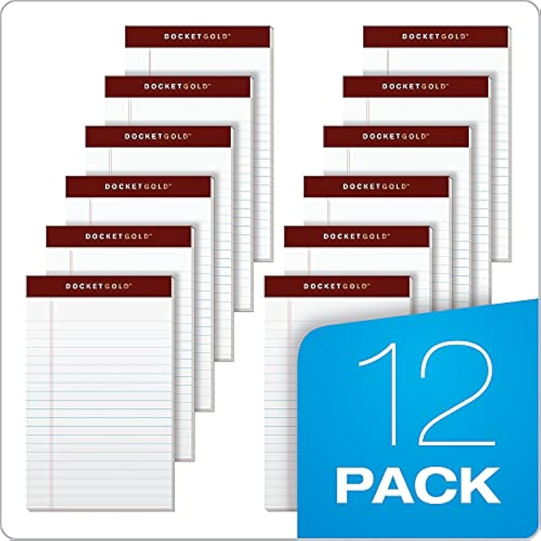 Tops Docket Gold Jr. Legal Ruled White Legal Pads (TOP63910) 5 x 8 Inch