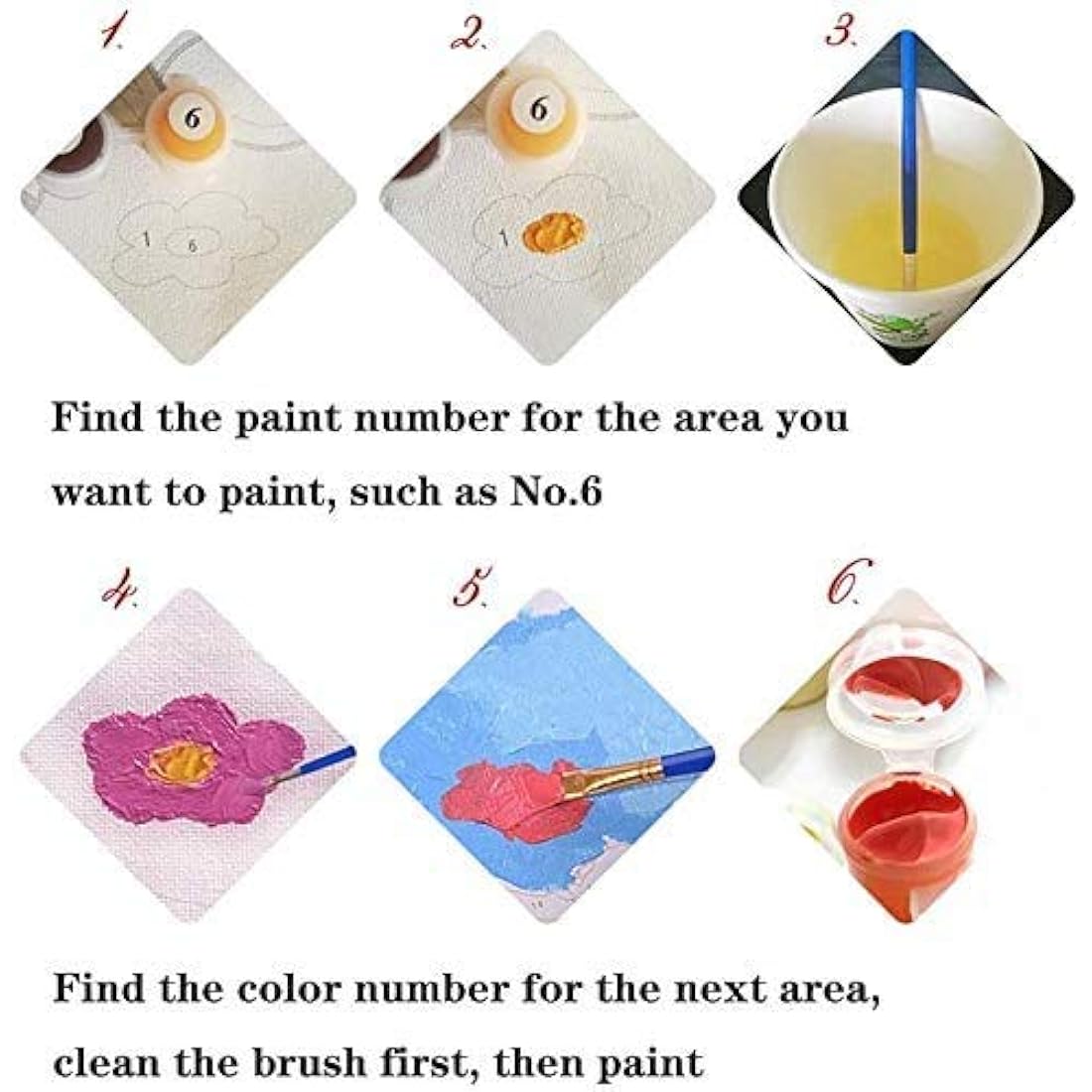 Painting by Number Kits for Adult, DIY Canvas Oil Painting Kit for Kids or Beginner with Paint brushes Acrylic Pigment Drawing Paintwork 16x20inch Without Frame (Sea view)