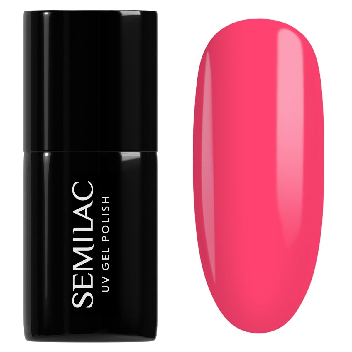 SEMILAC Gel Nail Polish 435 Friendly Magenta - Full Coverage Gel Polish - Soak Off Easy To Use LED/UV Nail Lamp - Long Lasting Manicure and Pedicure