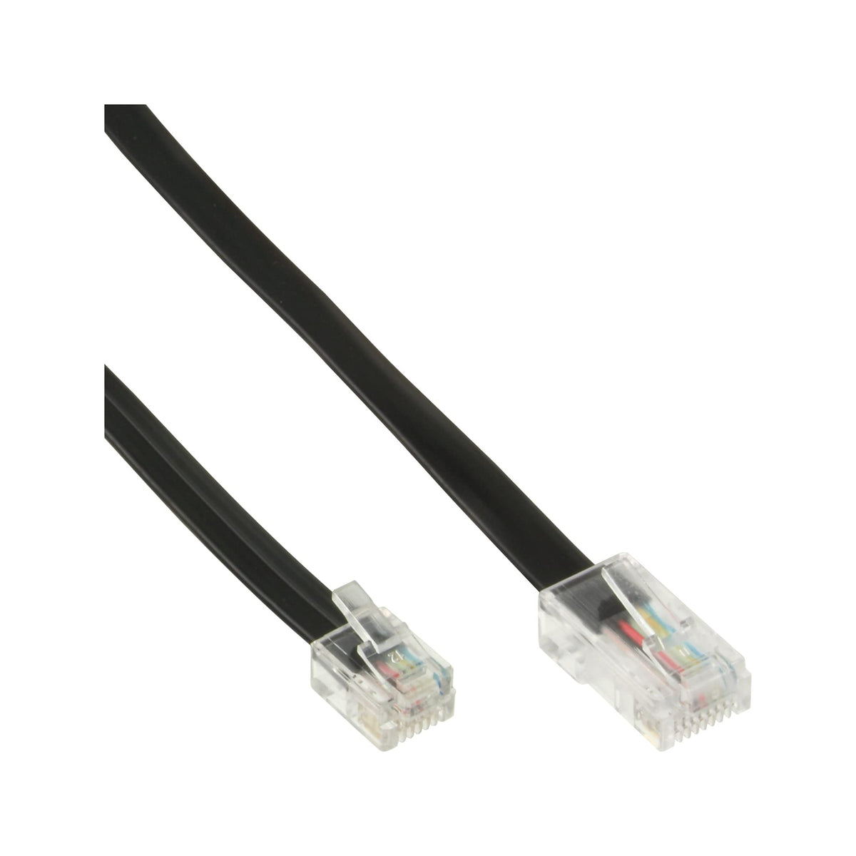 Intos Connection Cable Cable RJ11/RJ11/45 Male ? RJ45 Male Flat 4 A 10 m Black