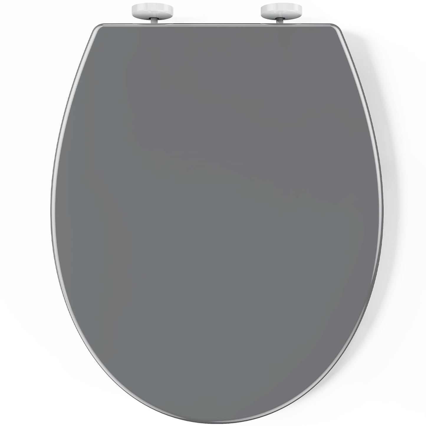 Pipishell Soft Close Toilet Seat, Toilet Seat with Quick Release for Easy Clean, Simple Top Fixing, Standard Toilet Seats White with Adjustable
