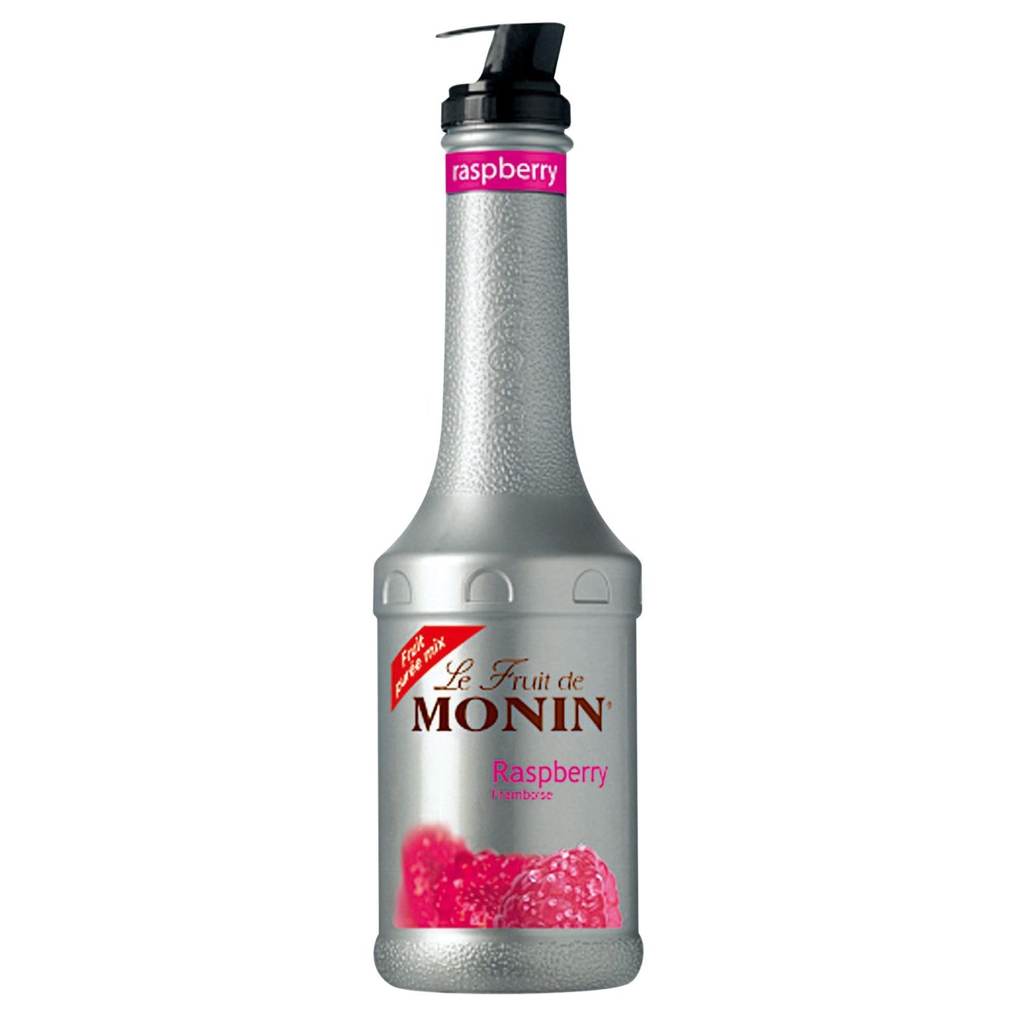MONIN Raspberry Fruit Mix Puree 1L for Cocktails, Smoothies and Mocktails. Vegan-Friendly, Allergen-Free, 100% Natural Flavours and Colourings. 2-in-1