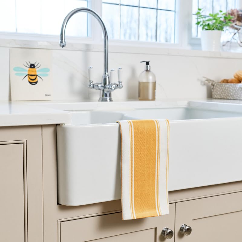 Dexam Love Colour Tea Towels, 70cm x 45cm, Ochre