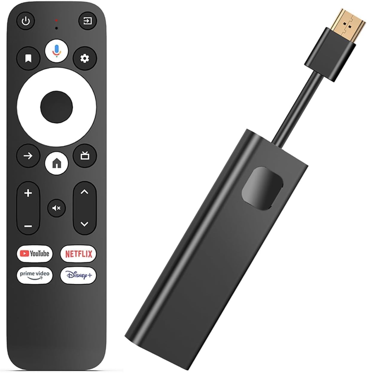 Phantom GD1 4K Android TV Stick Certified Streamer Media Player Assistant voice remote Prime Video Chromecast Play Store Bluetooth 4K HDR 10+ Dolby