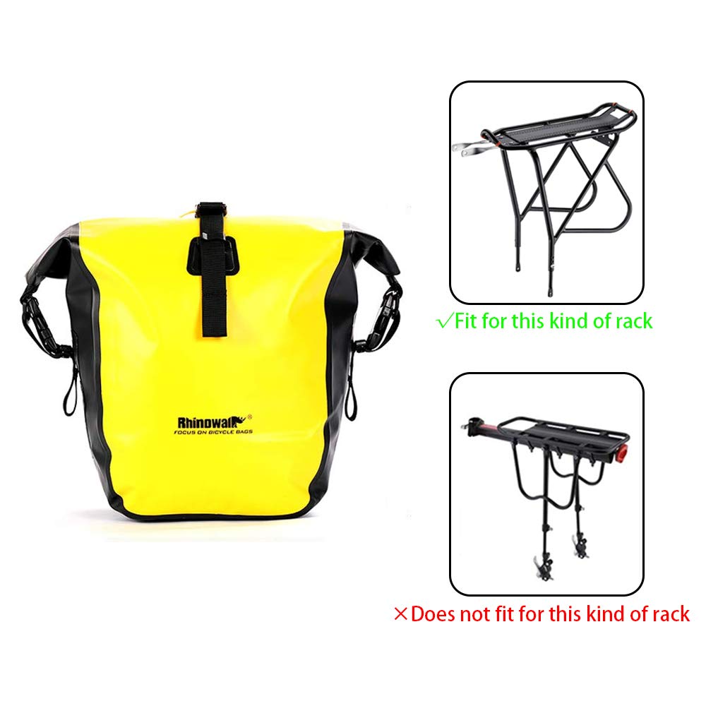 Rhinowalk Bike Pannier Bag Waterproof 20L for Bicycle Cargo Rack Saddle Bag Shoulder Bag Professional Cycling Accessories
