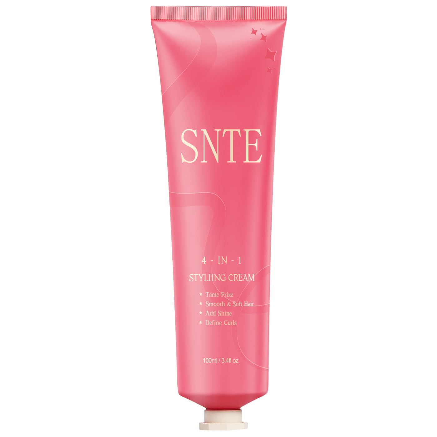 4 in 1 Styling Cream, Anti Frizz Hair Cream, Tames Flyaway Hair, Enhances Shine - No Chemical, Non Greasy, Women & Kids
