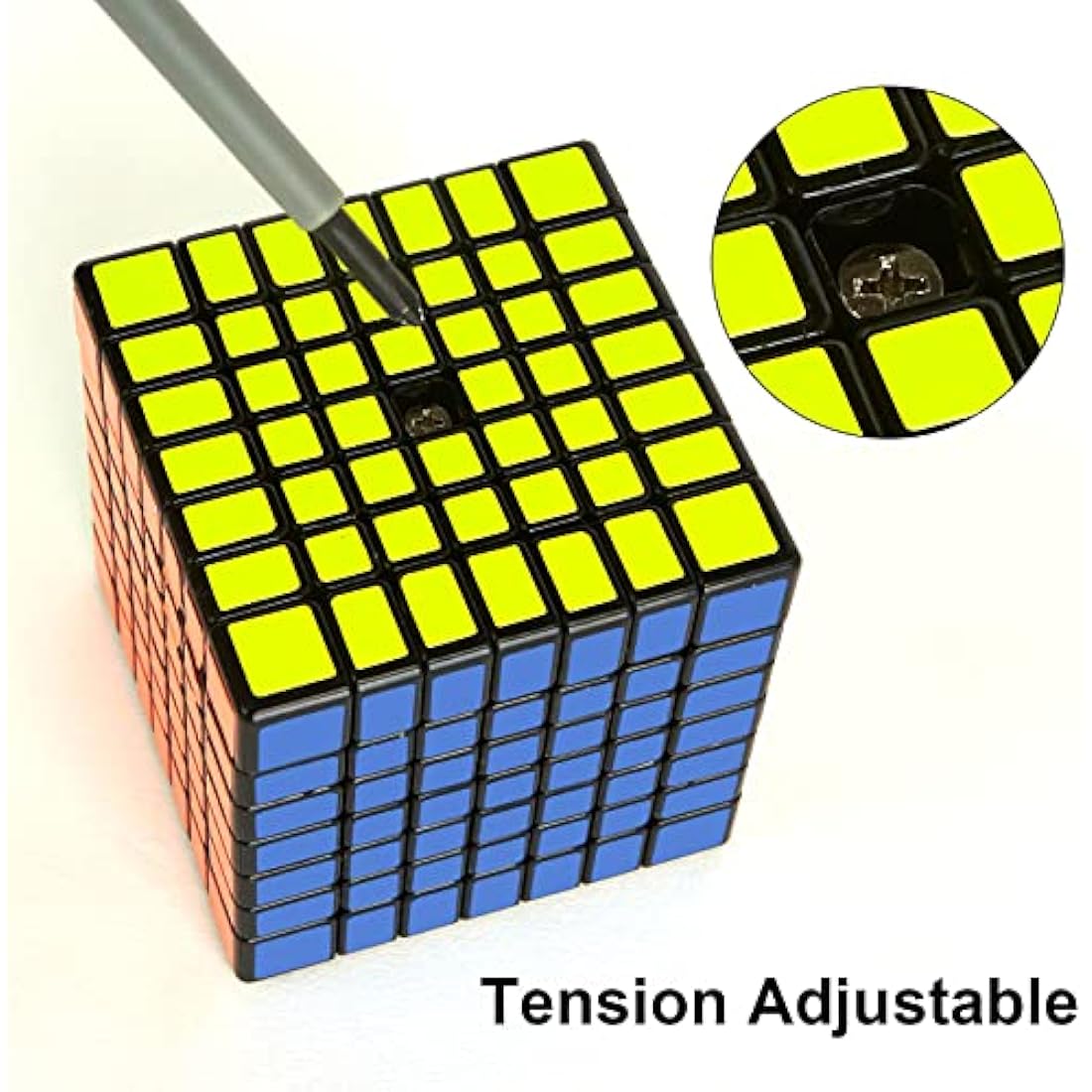 ROXENDA Speed Cube, Original Speed Cube Super-Durable Sticker with Vivid Colors (7x7x7)