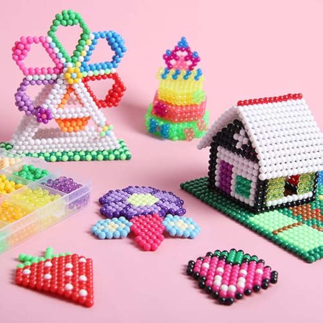 Vytung Water Fuse Beads 3600 pcs 24 Colors(6 Jelly) for Kids Beginners Activity Pack (24 Color Pack)