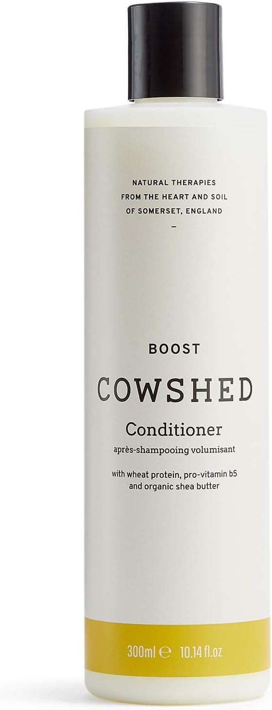 Cowshed Boost Conditioner 300ml | Volumising & Strengthening Conditioner for Fine Hair | Natural, Vegan, & Paraben Free | Cleansing & Detangling with