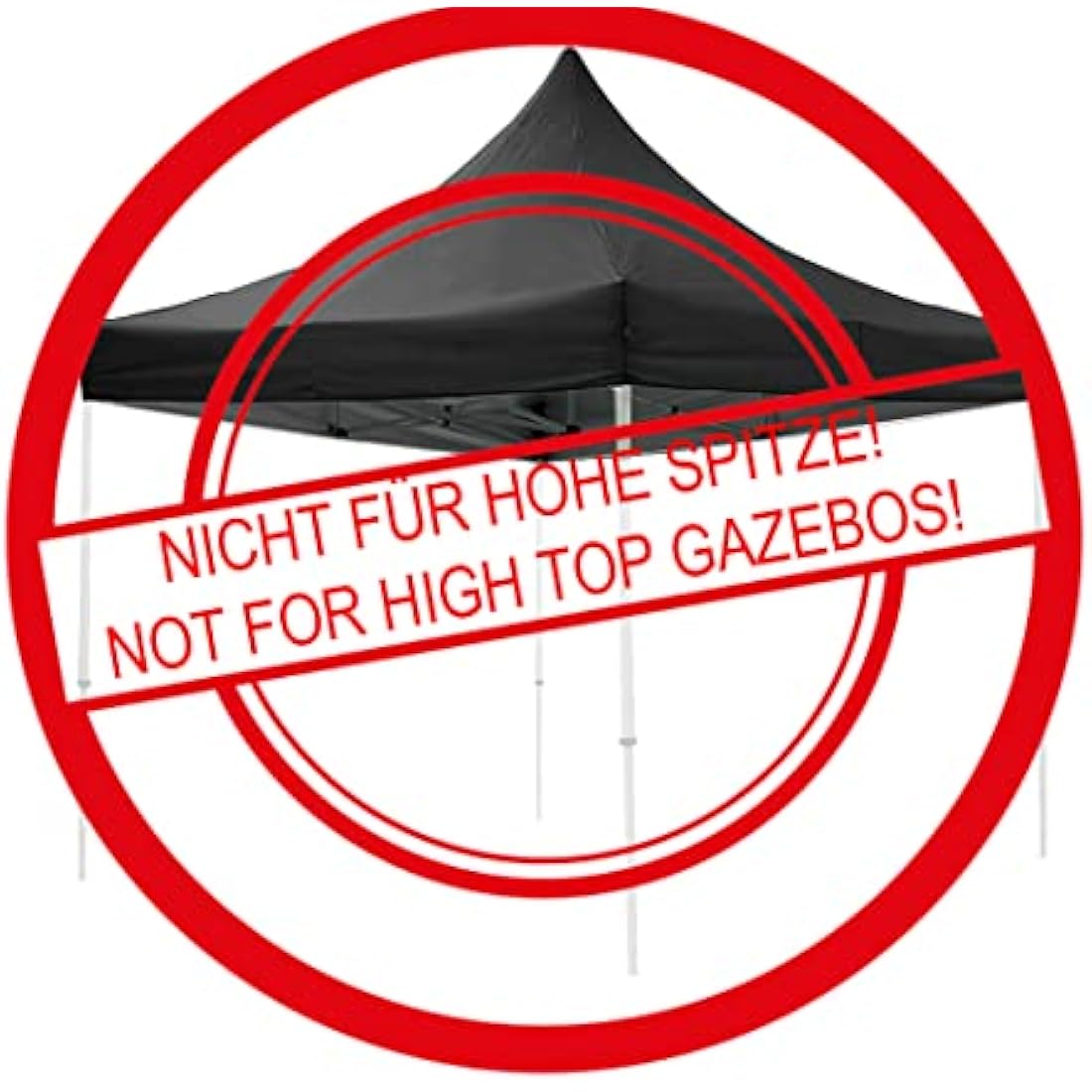 QUICK STAR Gazebo Protective Cover 3 x 3 m Waterproof Transparent Weather Protection