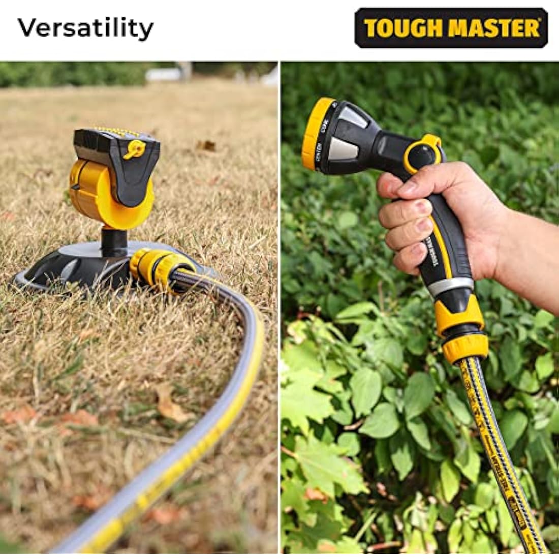 Garden Hose 15m 50ft 4-Layer Reinforced Outdoor Watering Accessories for Garden Water Feature, Pressure Washer, Garden Sprinklers, DIY Tools Tough Master