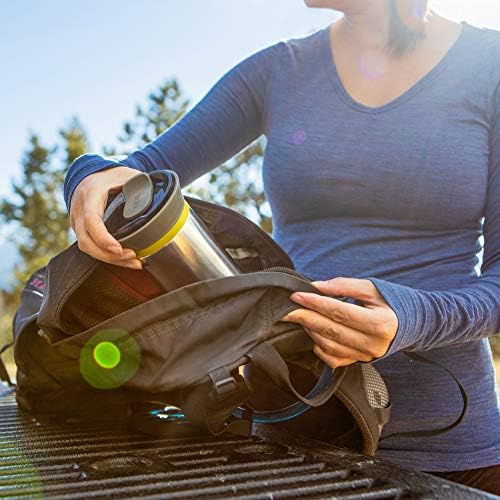 WACACO Cuppamoka Portable Drip Coffee Maker, 2 IN 1 Insulated Coffee Cup, Travel Pour Over Coffee Maker with 10 Cone Paper Filters, Manually Operated, Stainless Steel Coffee Brewer, 10 fl oz