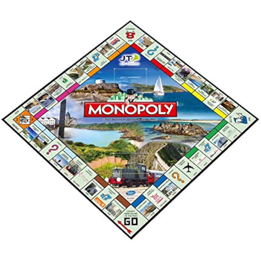 Winning Moves Guernsey Monopoly Board Game, Advance to The Little Chapel, Hauteville House or Castle Cornet and trade your way to success, 2–6 players makes a great gift for ages 8 plus