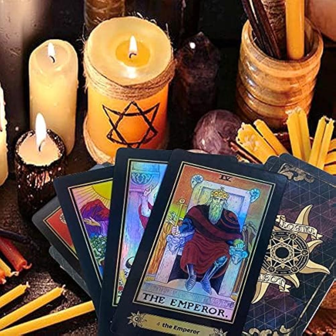 LHKJ 78 Tarot Cards Set,Tarot Deckwith English Instructions Classic Telling Game Card Set,Fate Forecasting Game for Beginners