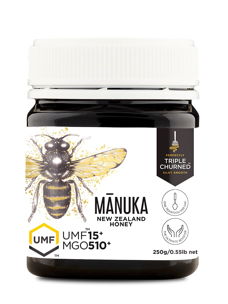 1839 Manuka Honey - Certified UMF 15+ genuine Tripple Churned Manuka Honey from New Zealand. 250g Jar.