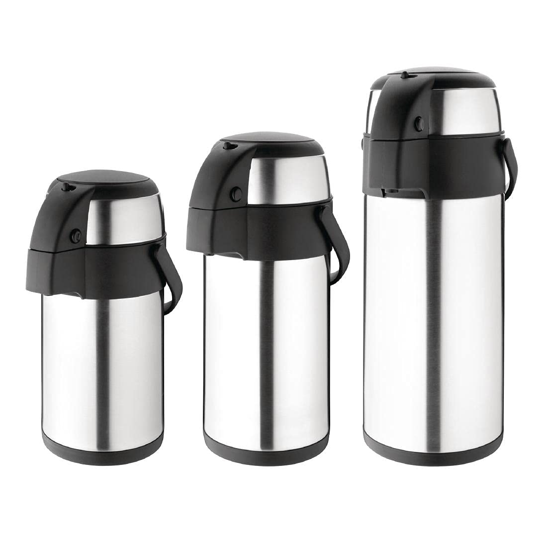 Olympia Pump Action Airpot 5L 445X172mm Stainless Steel Teapot Infuser