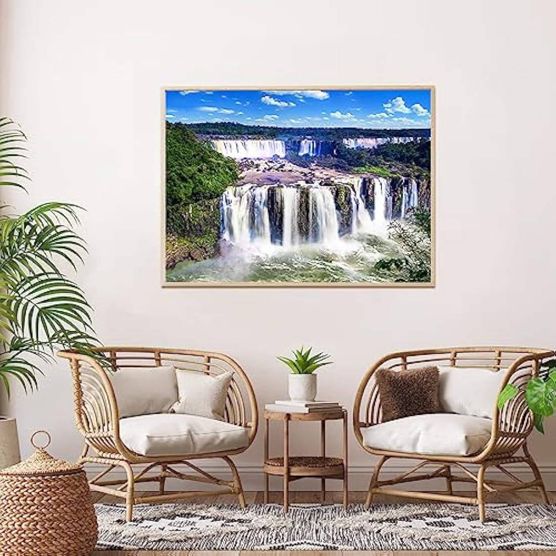 HUADADA Jigsaw Puzzles for Adults 1000 Piece Jigsaw Puzzles for Adult,JigsawPuzzle 1000 Pieces for Adults Challenging Puzzle Games(Iguazu Waterfalls)