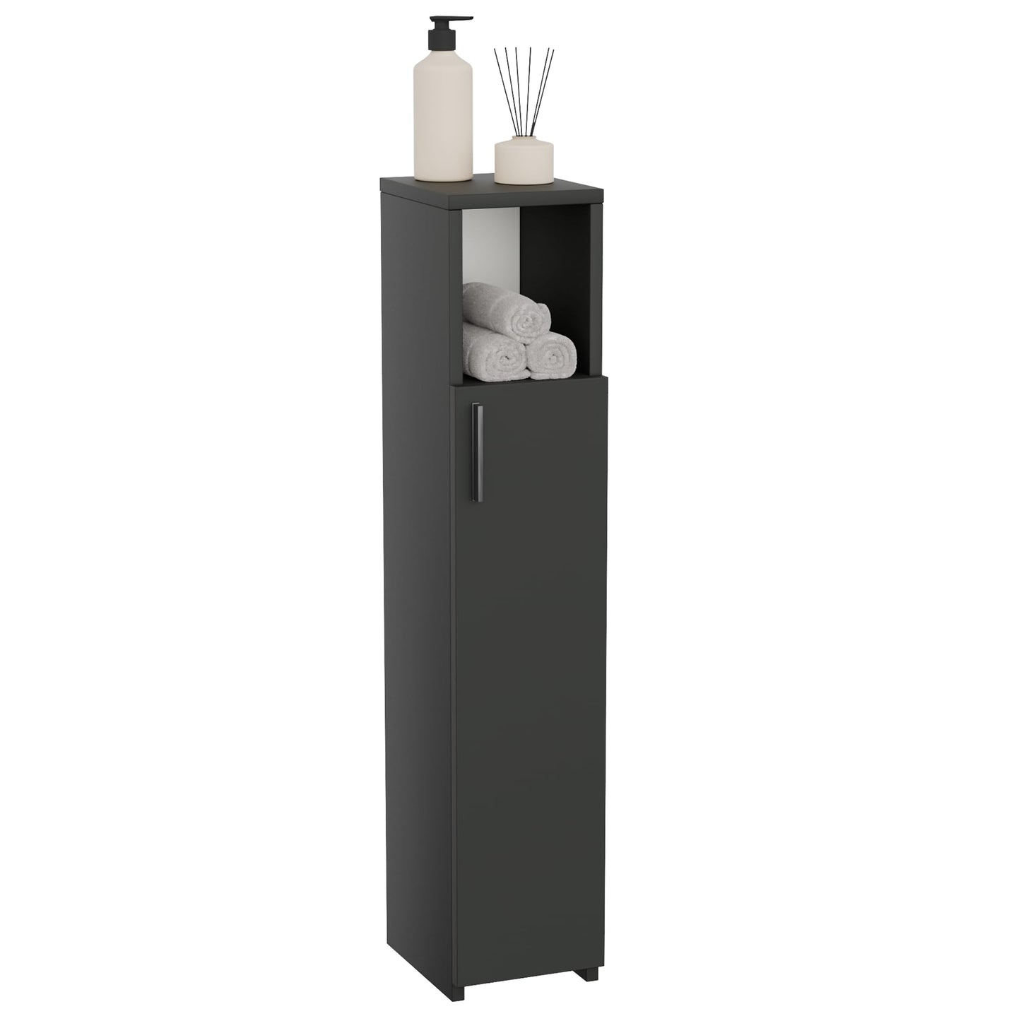 ComfortCove Slim Bathroom Cabinet, Tall Bathroom Cabinet, Freestanding Storage Organizer, Space-Saving Organizer for Washroom, Kitchen, Living Room,