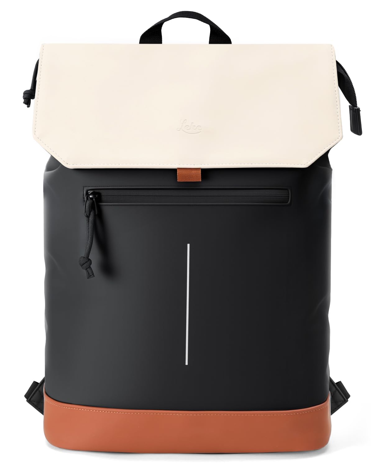 Lekespring Laptop Backpack-Waterproof Rucksack Bag for Women Men, School Bag for Students, Work Backpack, Brown