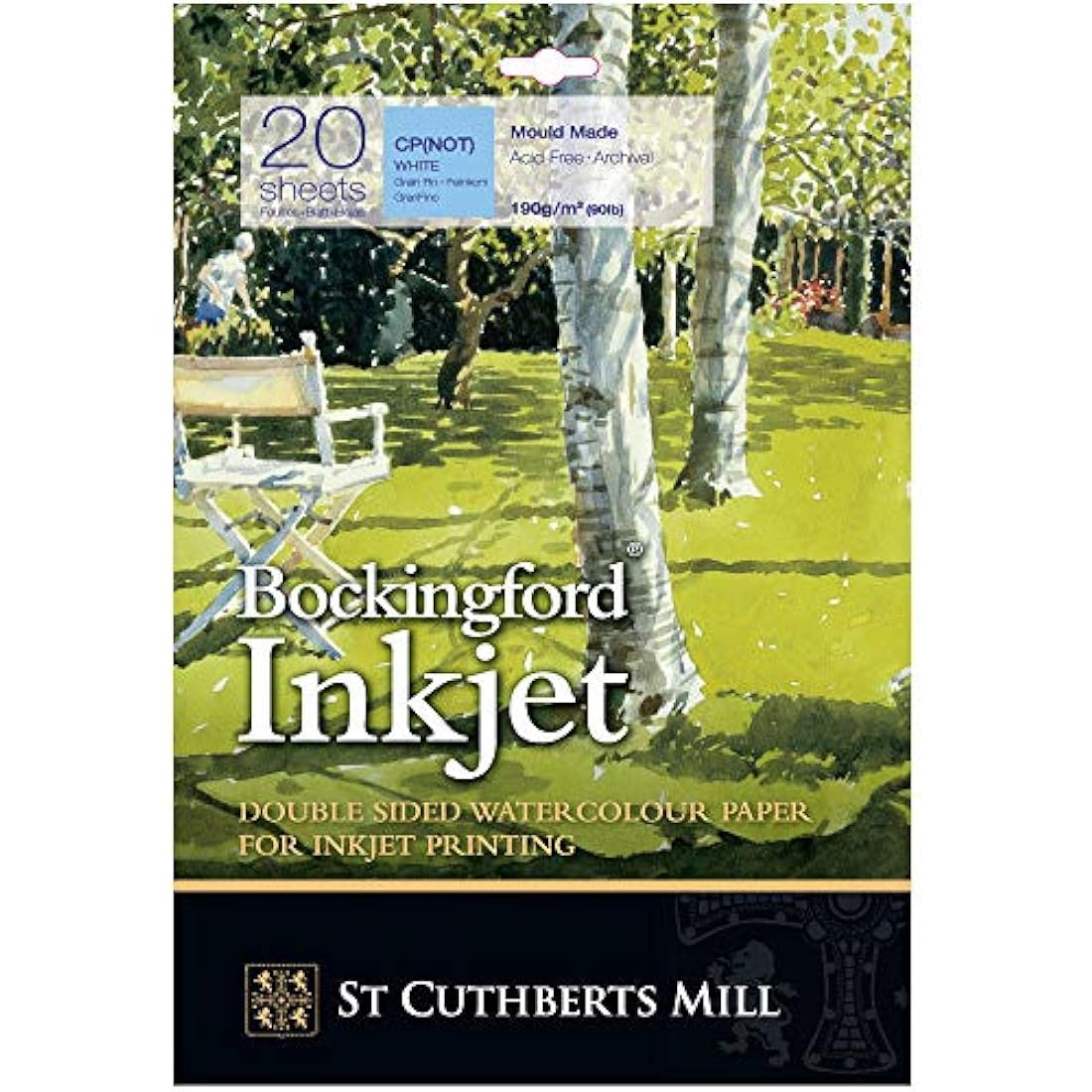 Bockingford 940 A3+ (330mm x 483mm) 190 gsm Inkjet Watercolour Paper (Pack of 20)