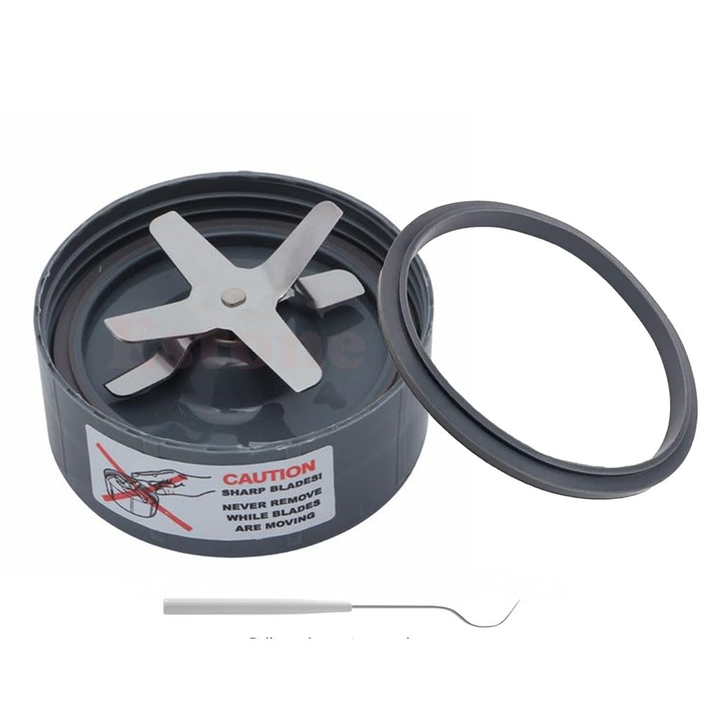 Replacement Extractor Blade, Fit for NutriBullet 600w / 900w Pro Extractor Blade Series with Comes with an Additional Silicone Gasket Sealing O-Ring