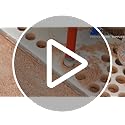 SHDIATOOL Dry Diamond Drill Core Bits 4pcs/Set Dia 20/25/35/50mm Vacuum Brazed M14 Connection for Tile Porcelain Granite Marble