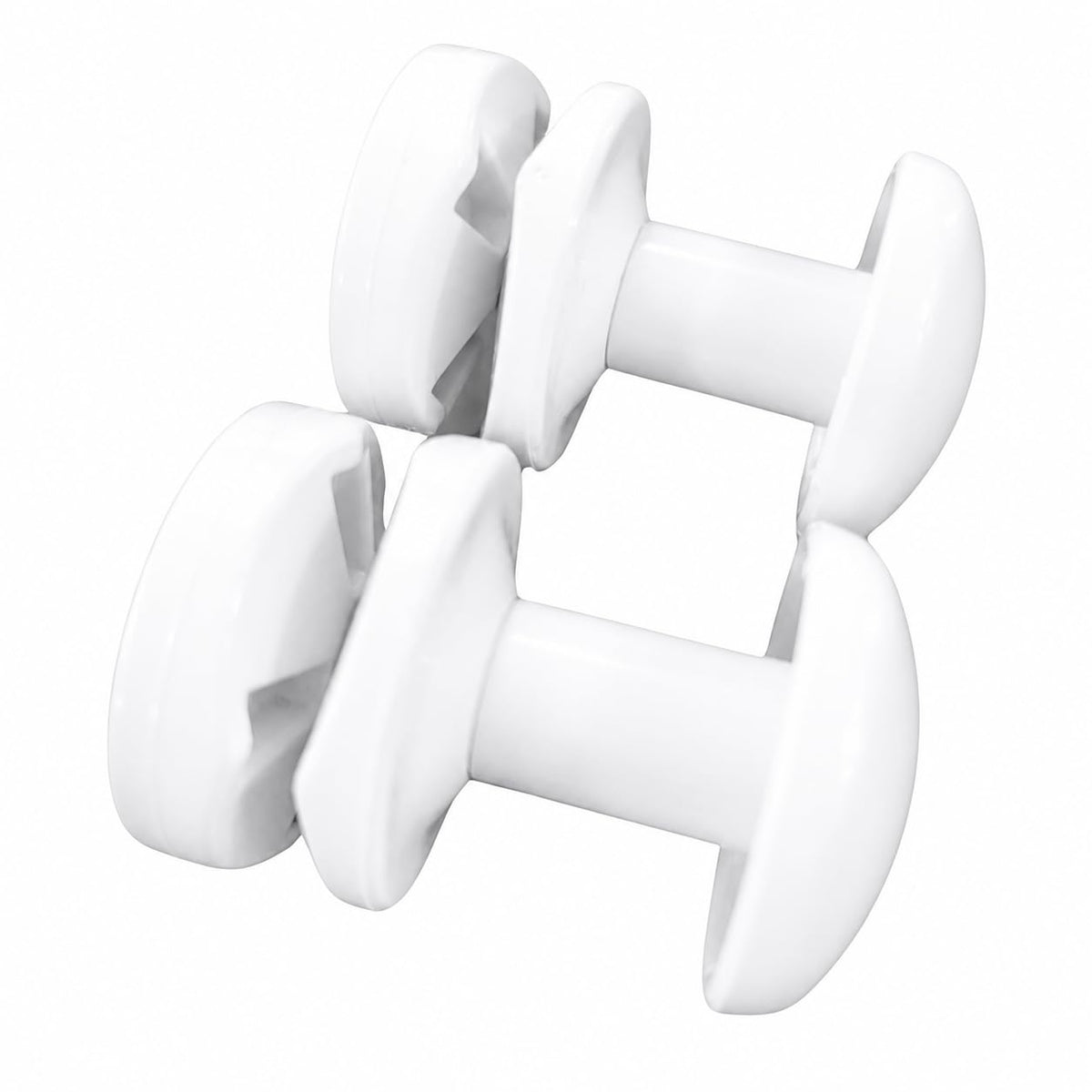 Set of 2 White Towel Rail Hooks for Radiator Towel Dryer - Pair of Hooks (White)