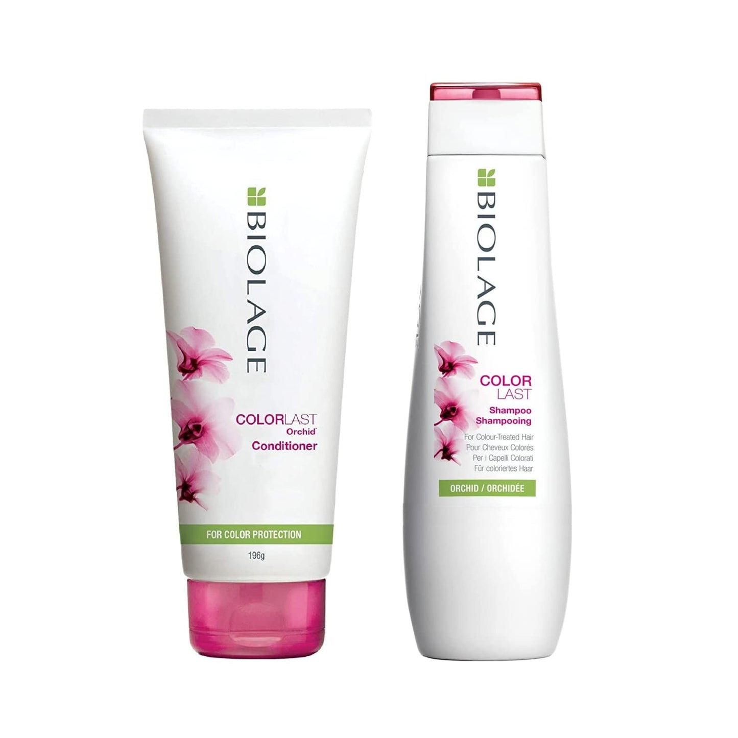 Matrix Biolage ColorLast Sulphate Free Conditioner 196gm & Shampoo 200ml Duo Set for Colour Treated Hair, Colour Protect Hair Products with Orchid