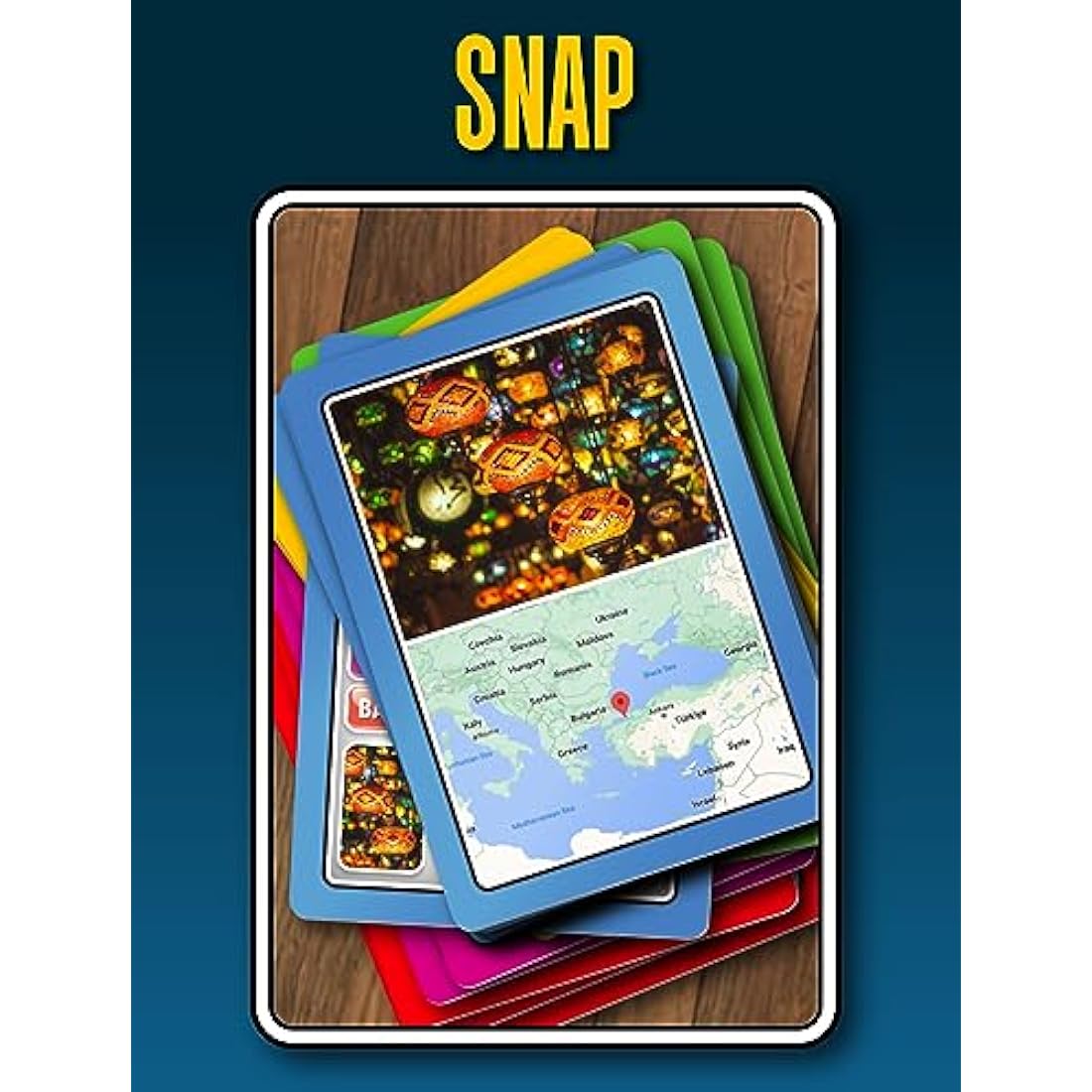SMART CARDS Megacities, 7 games in 1, Pairs, Snap, Trumps, Rummy, Memory Quiz, Learn Facts, 50 Cards, Travel Game, Gift, Stocking Filler, Age 5+, 1-8 Players