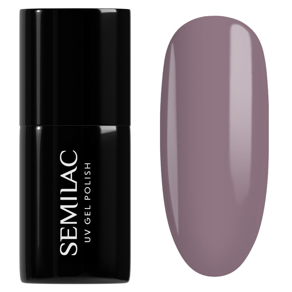 SEMILAC Gel Nail Polish 373 Moderate Burgundy - Full Coverage Gel Polish - Soak Off Easy To Use LED/UV Nail Lamp - Long Lasting Manicure and Pedicure